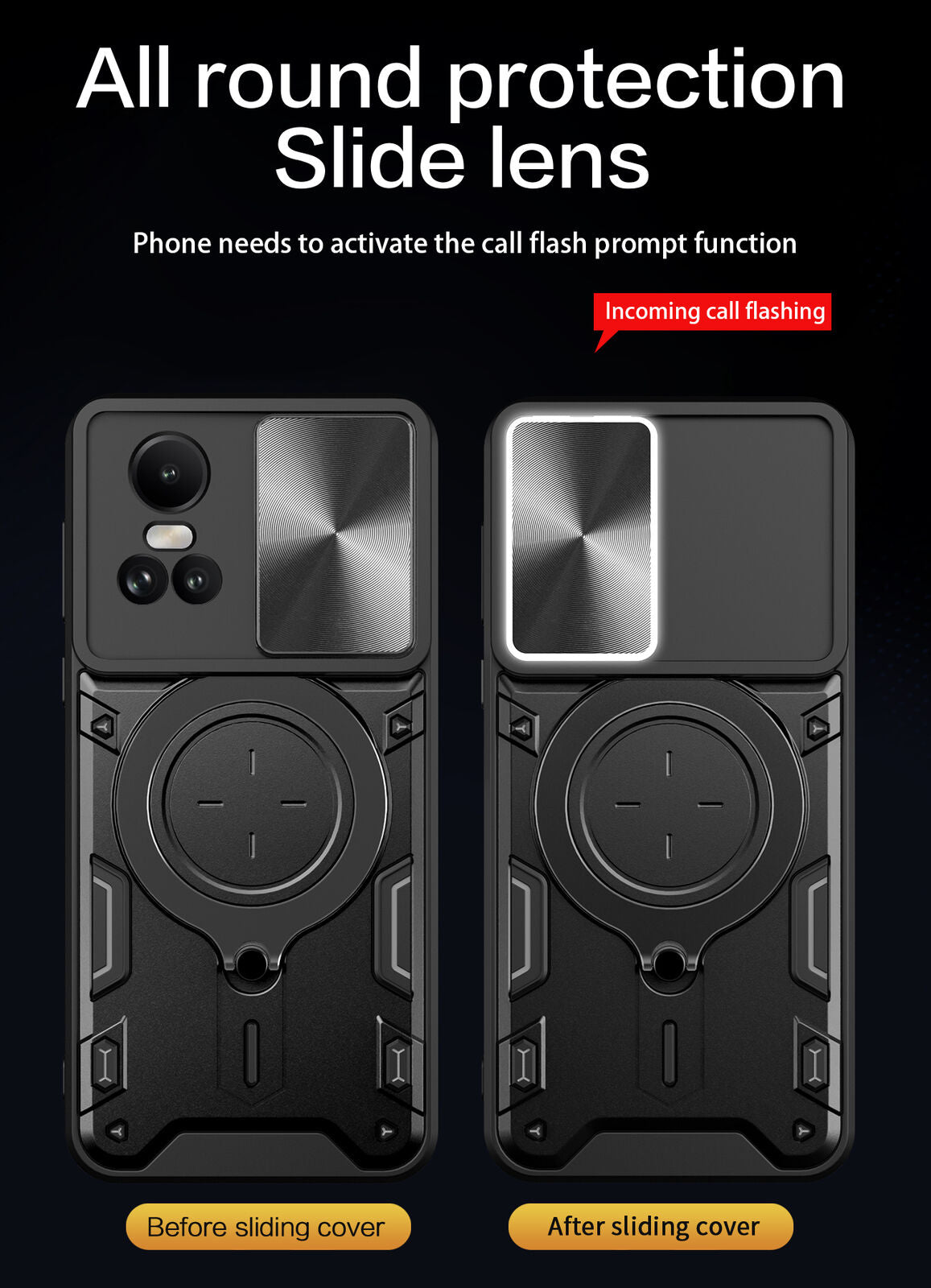 For OPPO Reno 11F 5G Case Shockproof Magnetic Kickstand Cover