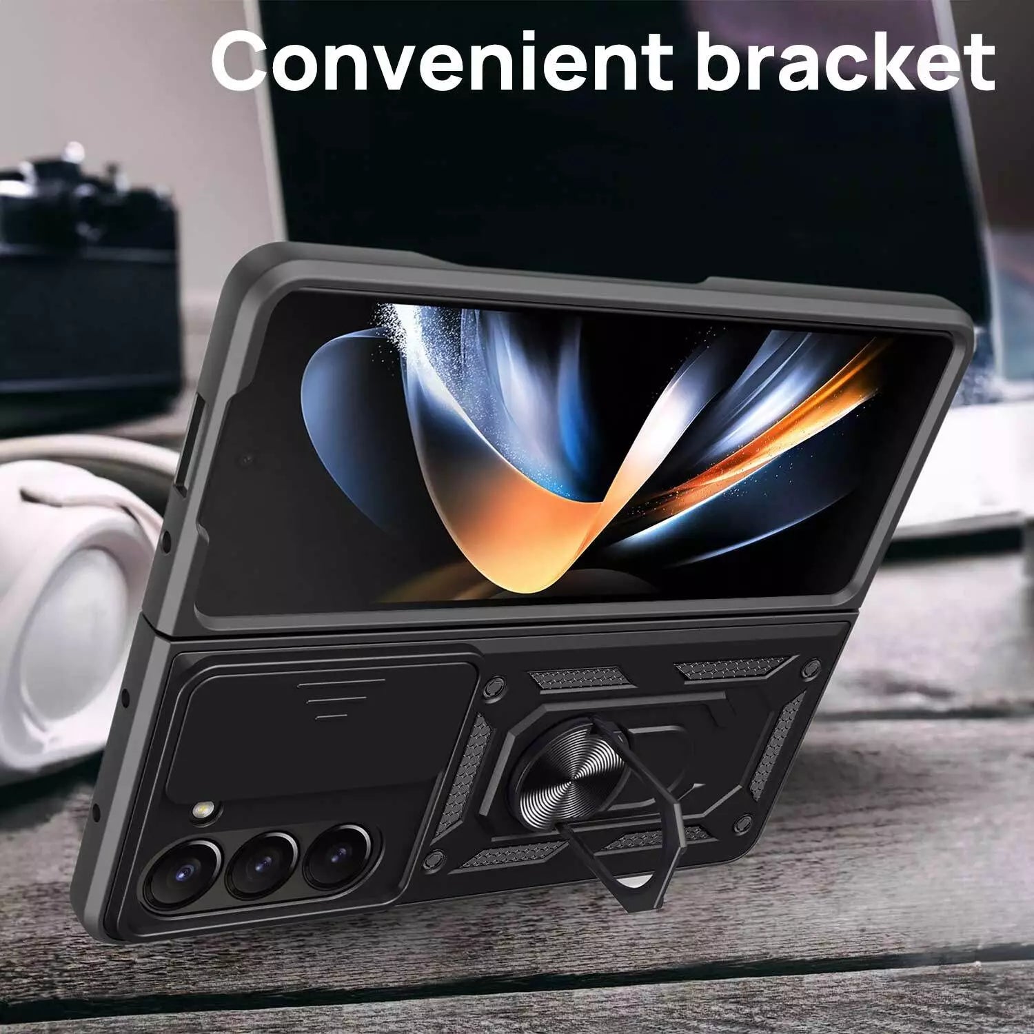 For Samsung Galaxy Z Flip Fold 6 Case Shockproof Rugged Ring Holder Cover