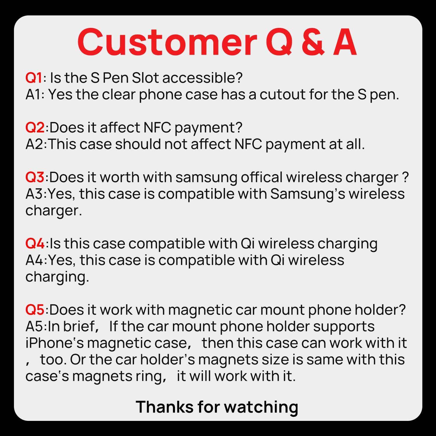 For Samsung S24 Ultra Plus Case Clear Shockproof Magnetic Cover