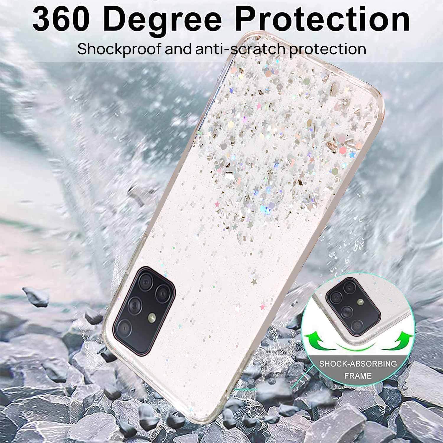 For Samsung S24 Plus Ultra Clear Case Shockproof Bling Cover