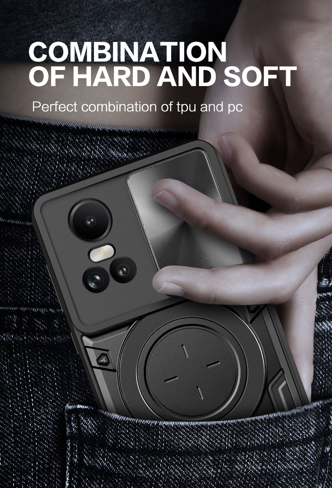 For OPPO Reno 11F 5G Case Shockproof Magnetic Kickstand Cover