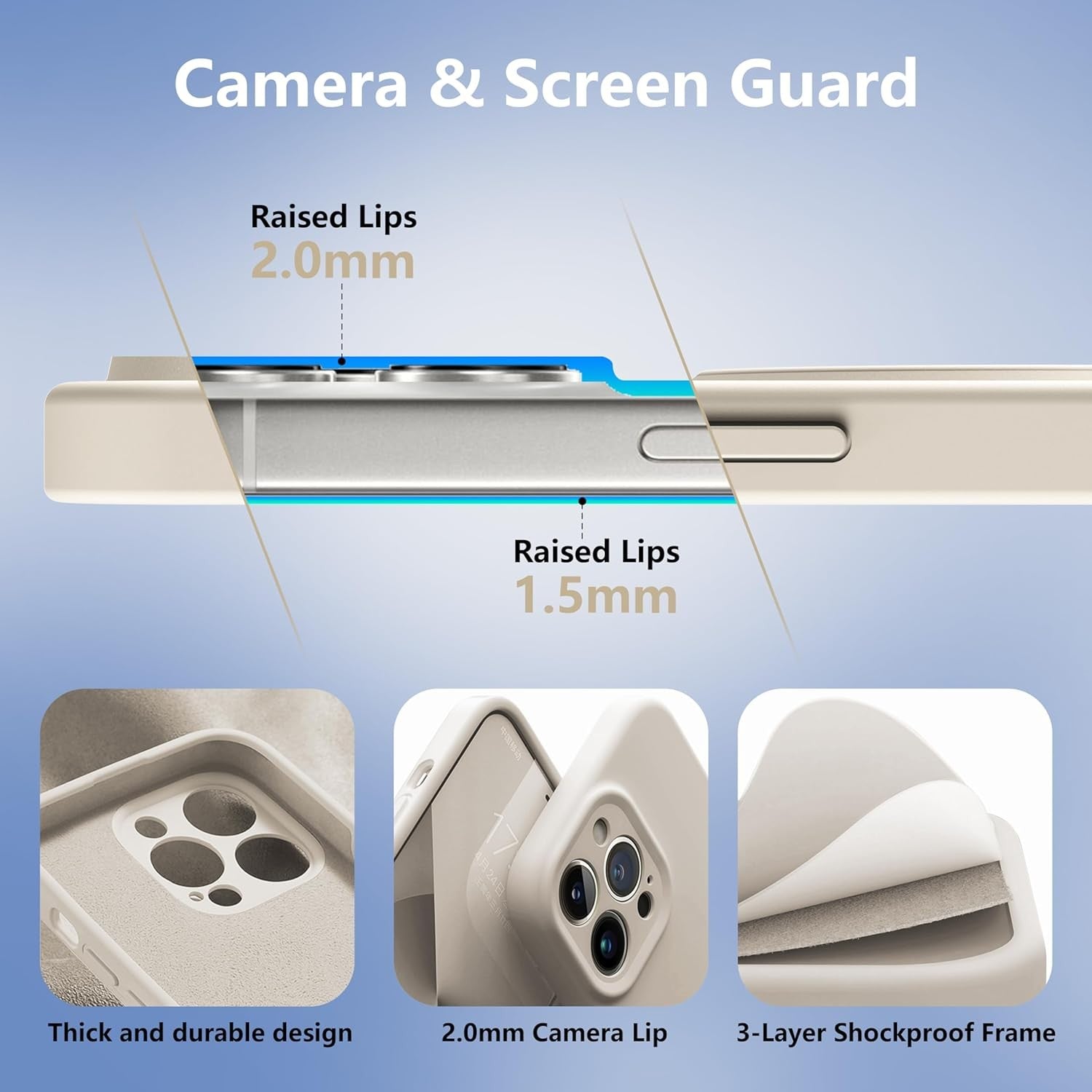 For iPhone 17 Pro Max Air Shockproof Magsafe Silicone Case Kickstand Cover