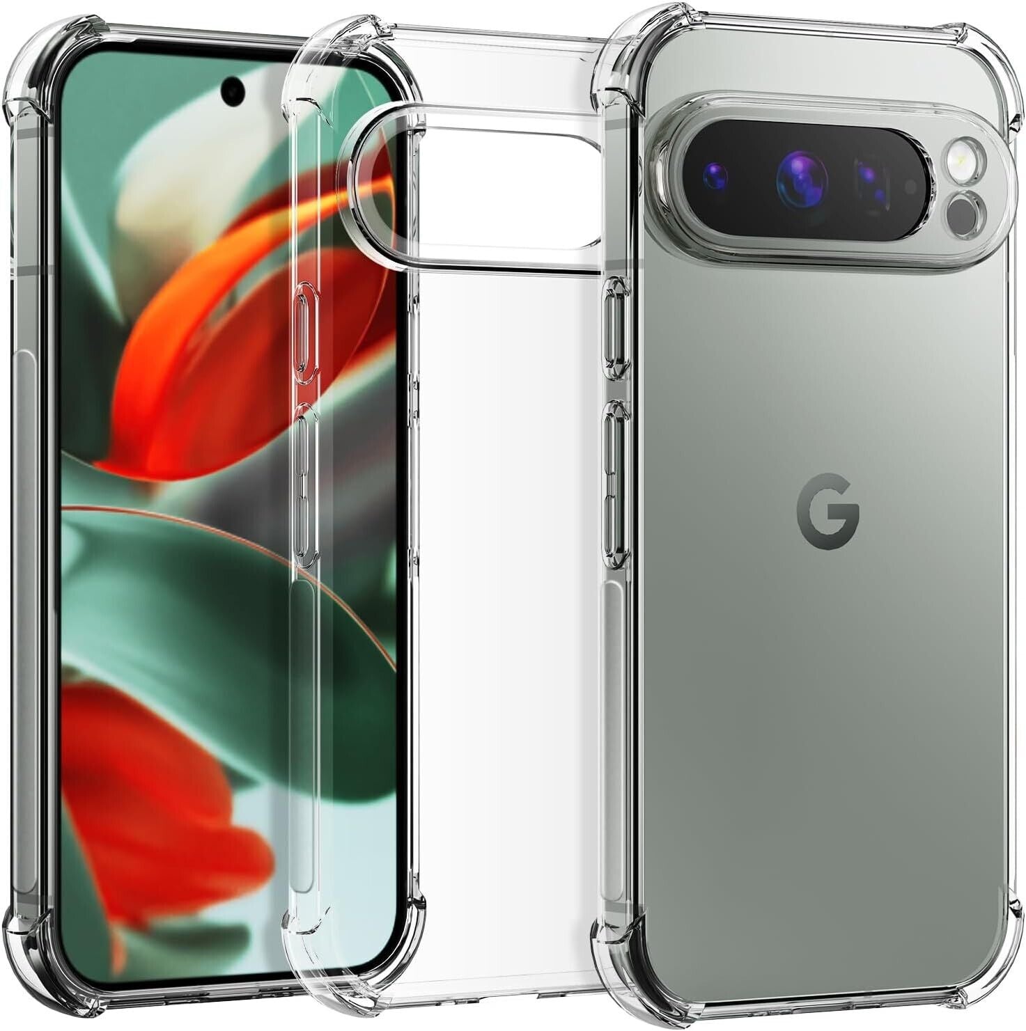 For Google Pixel 10/10 Pro/10 Pro XL Case Clear Shockproof Bumper Cover
