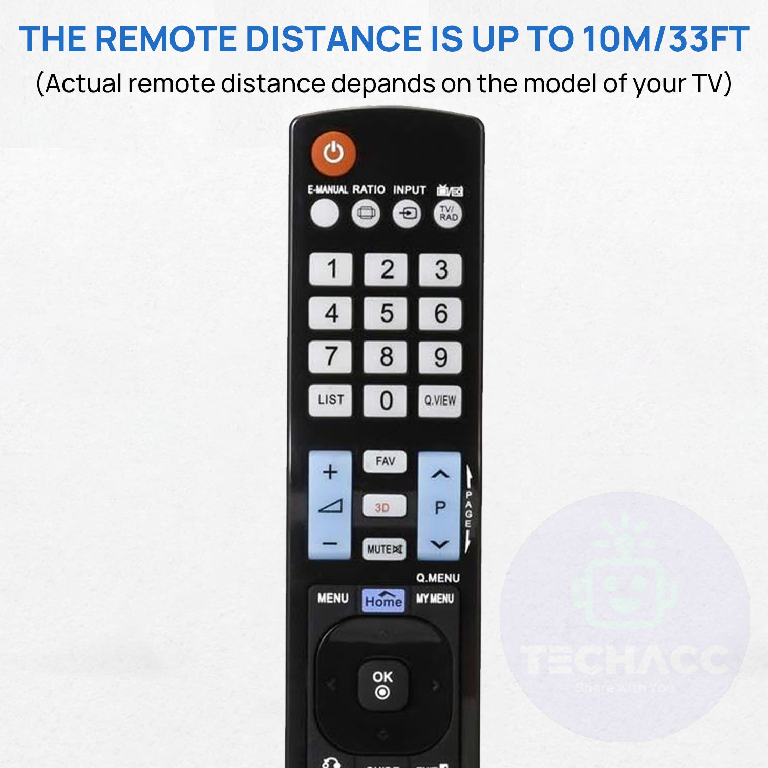 New Genuine LG TV Remote Control Replacement For 3D HDTV LED LCD Years 2000-2024