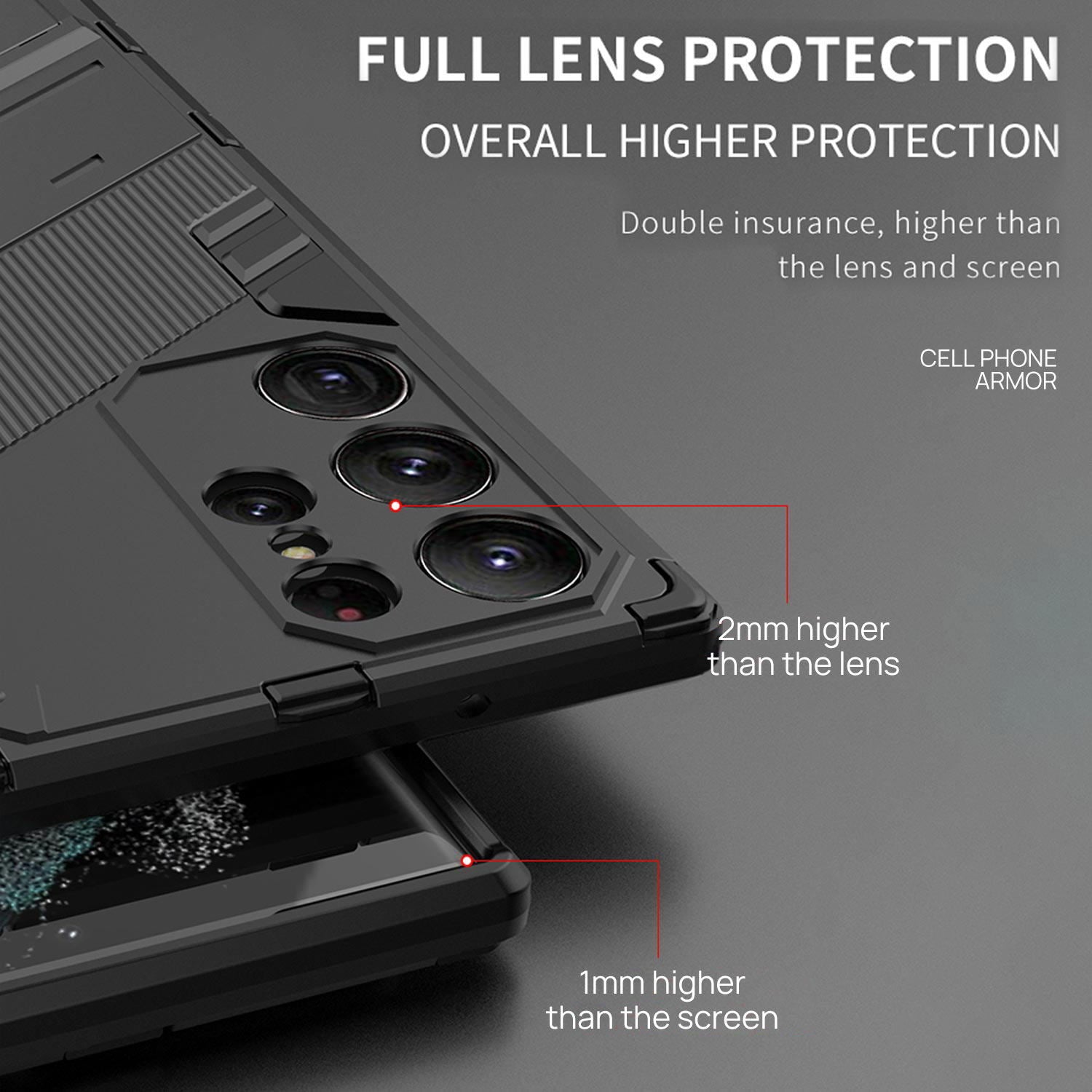 For Samsung S24 Ultra Plus 5G Case Shockproof Heavy Duty Stand Cover