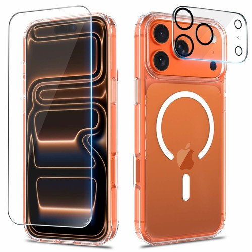 For iPhone 17 Pro Max Air Clear Magnetic Case Matte Shockproof Cover