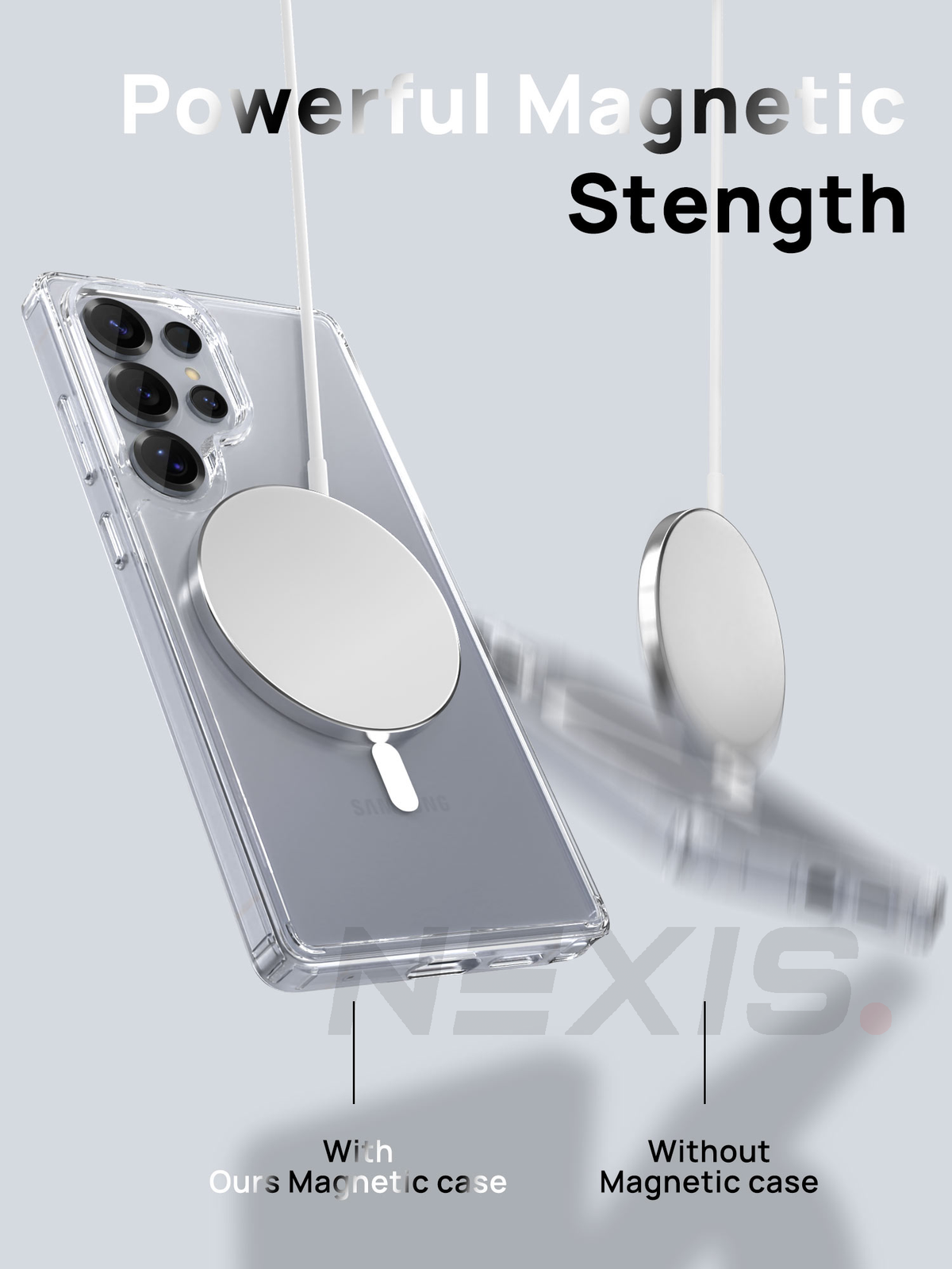 For Samsung Galaxy S25 Series Clear Shockproof Magnetic Case - detail image 9