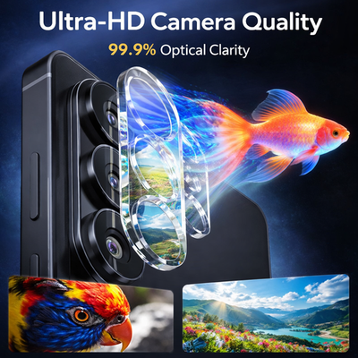 2-Pack For Samsung Galaxy S25 Series Glass Camera Lens Protector - detail image 3