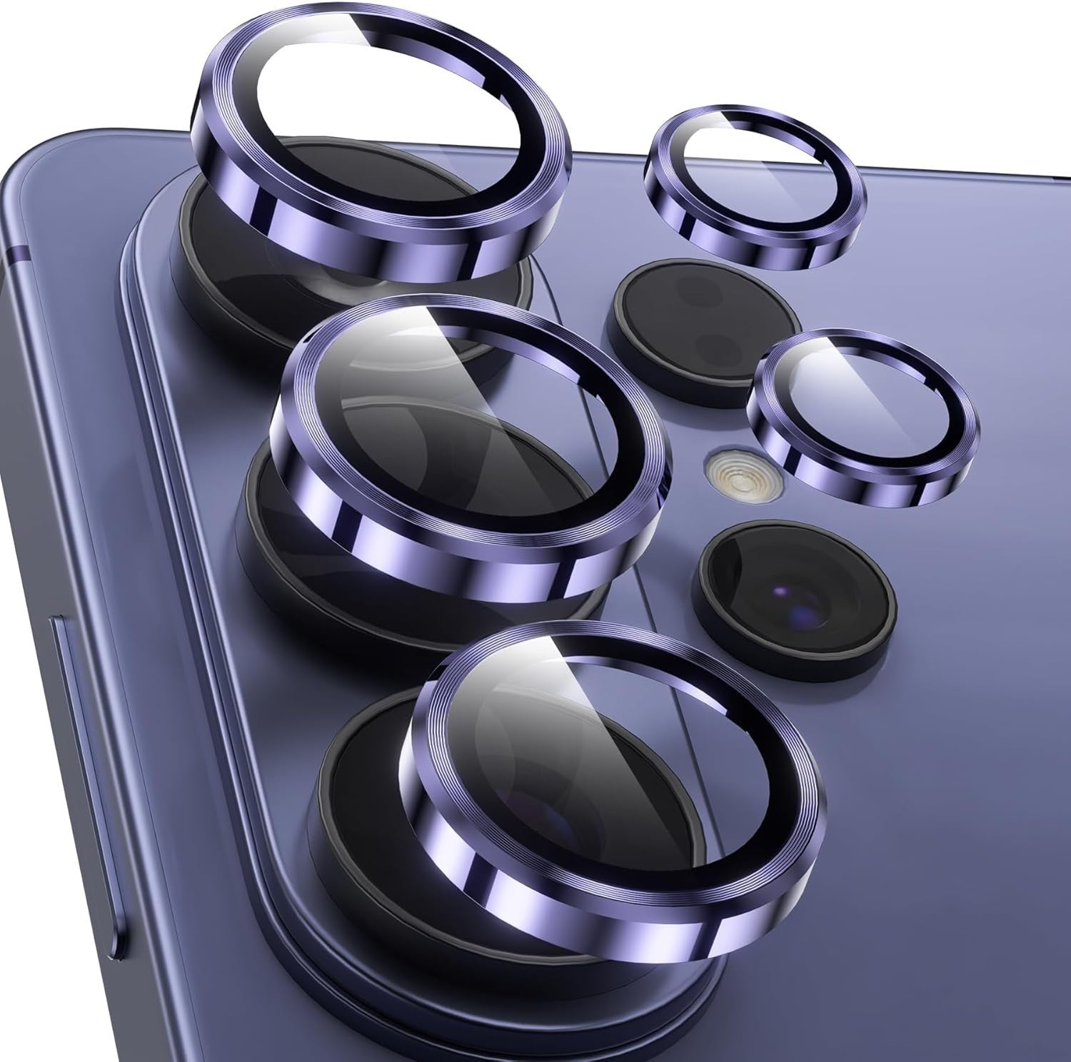 For Samsung Galaxy S25 Series Metal Camera Lens Cover Protector - main image