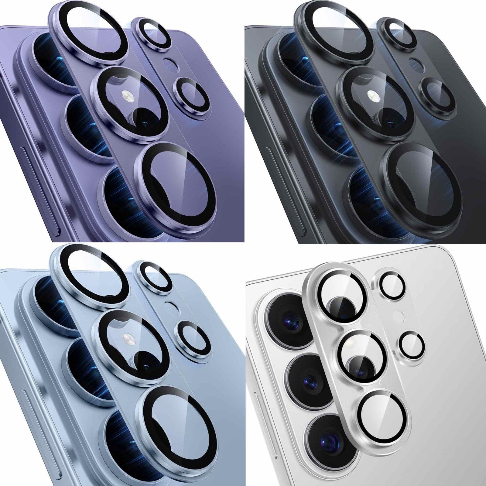 MAXSHIELD For Samsung Galaxy S25 Series Metal Camera Lens Protector - main image