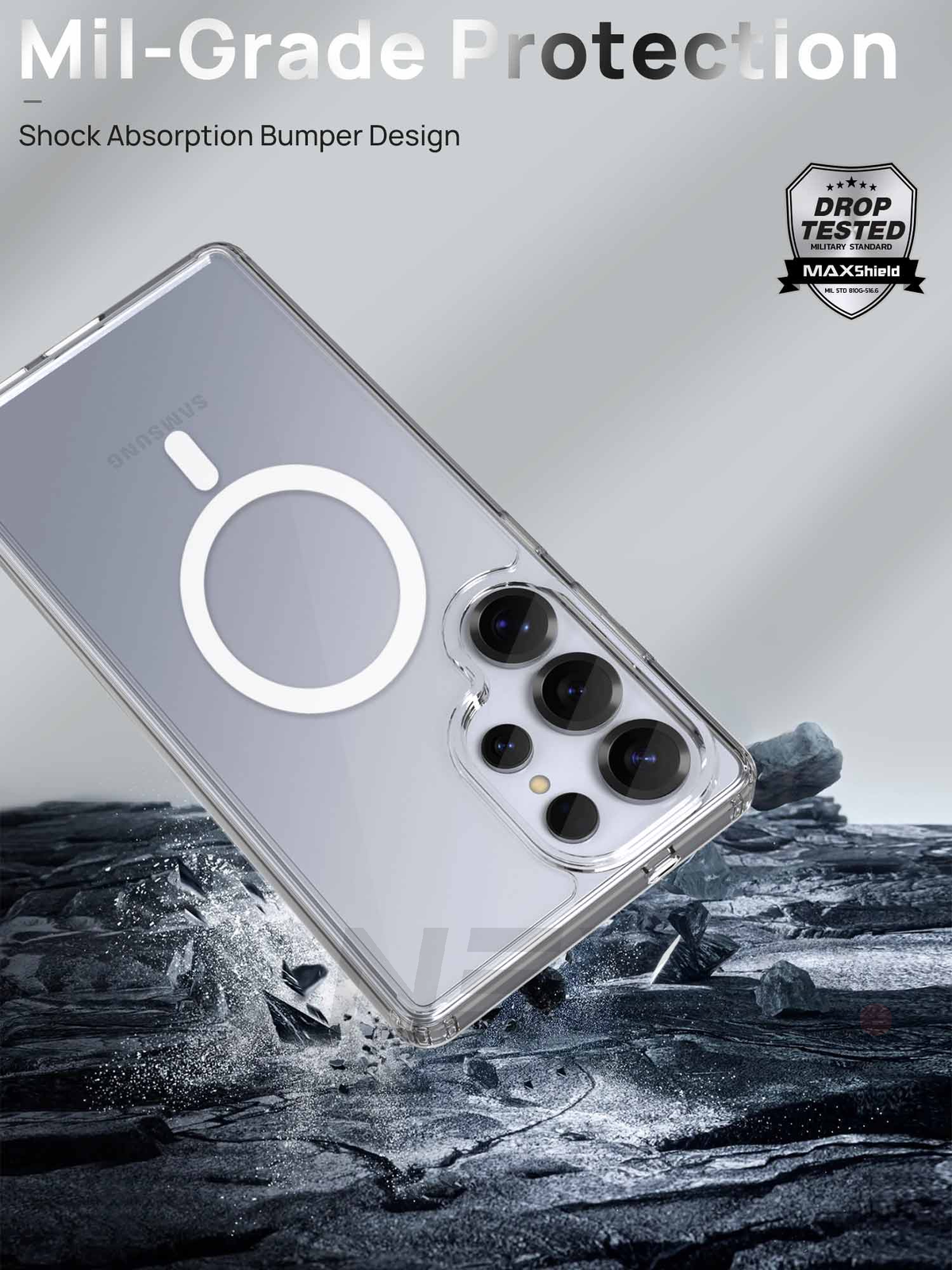 For Samsung Galaxy S26 Series Clear Shockproof Magnetic Case - detail image 7