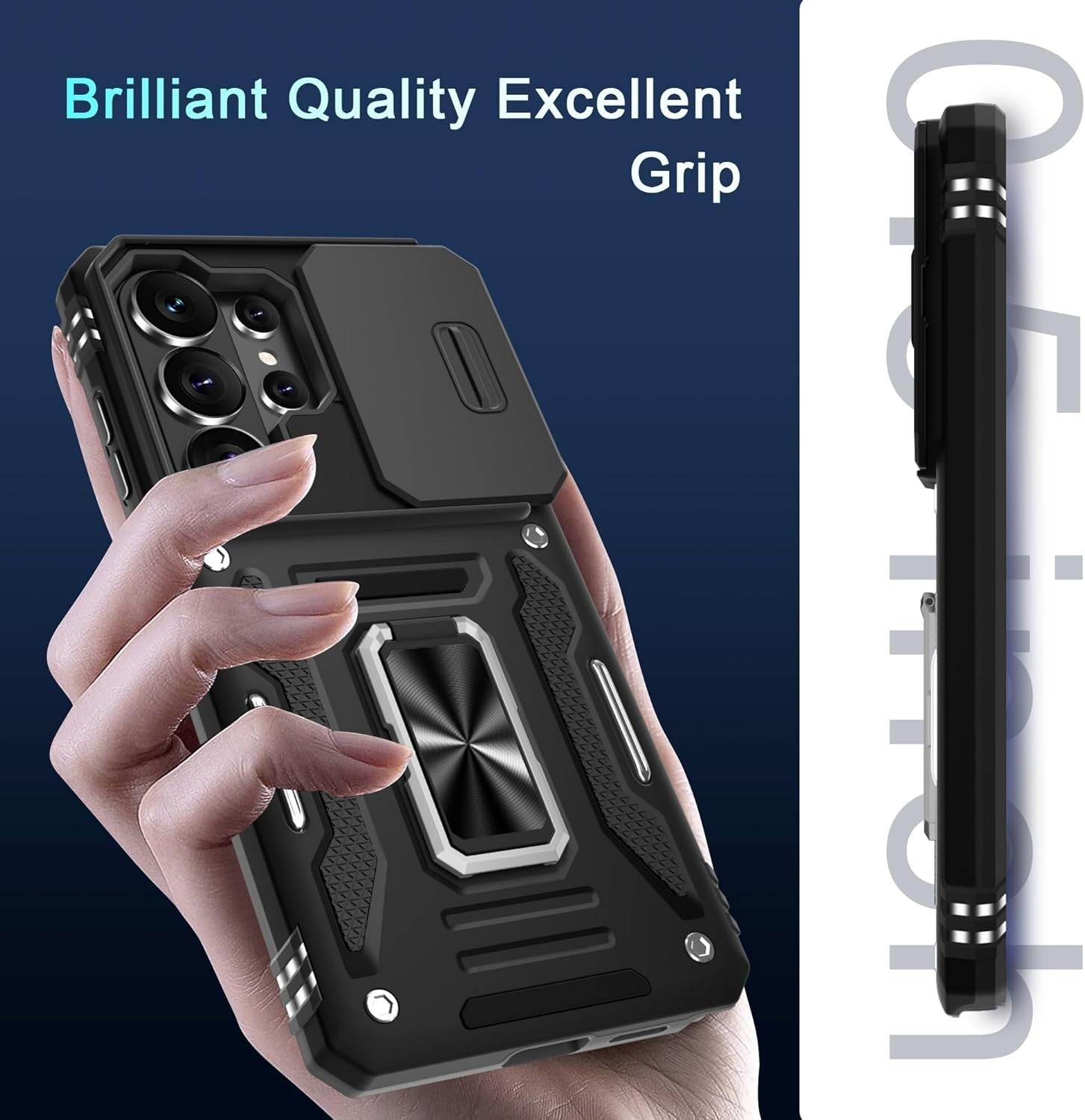 For Samsung Galaxy S26 Series Shockproof Magnetic Ring Kickstand Case - detail image 8
