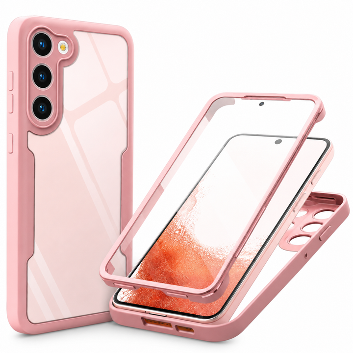 For Samsung Galaxy A17 A27 A36 A37 A56 A57 Rugged 360 Full Body Case – clean white background main image