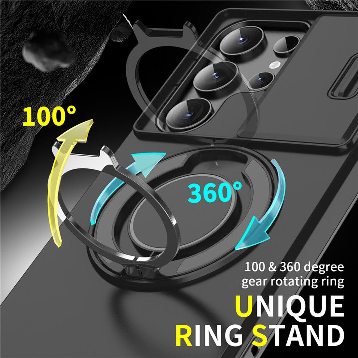 Magnetic Shockproof Ring Stand Case for Samsung Galaxy S25 Series - image 8