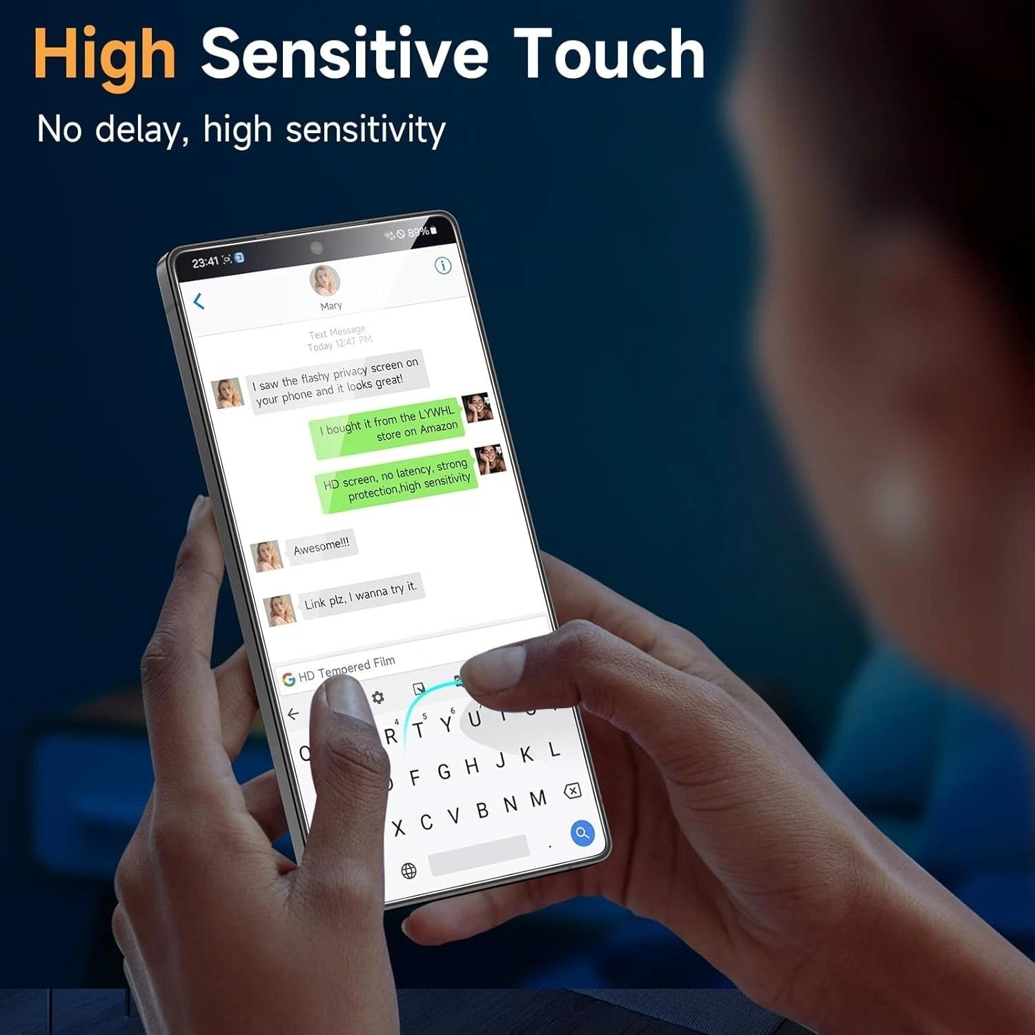 Samsung Galaxy S25 Series Clear & Privacy Tempered Glass Screen Protector - detail image 9