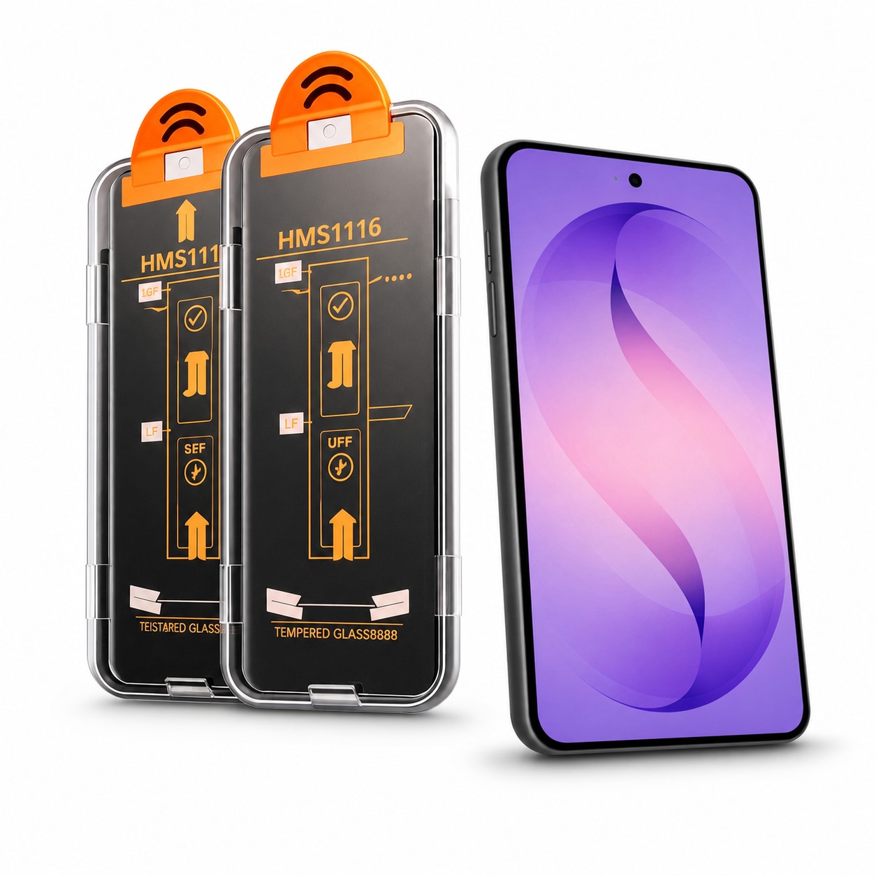 Samsung Galaxy S25 Series Clear & Privacy Tempered Glass Screen Protector - main image