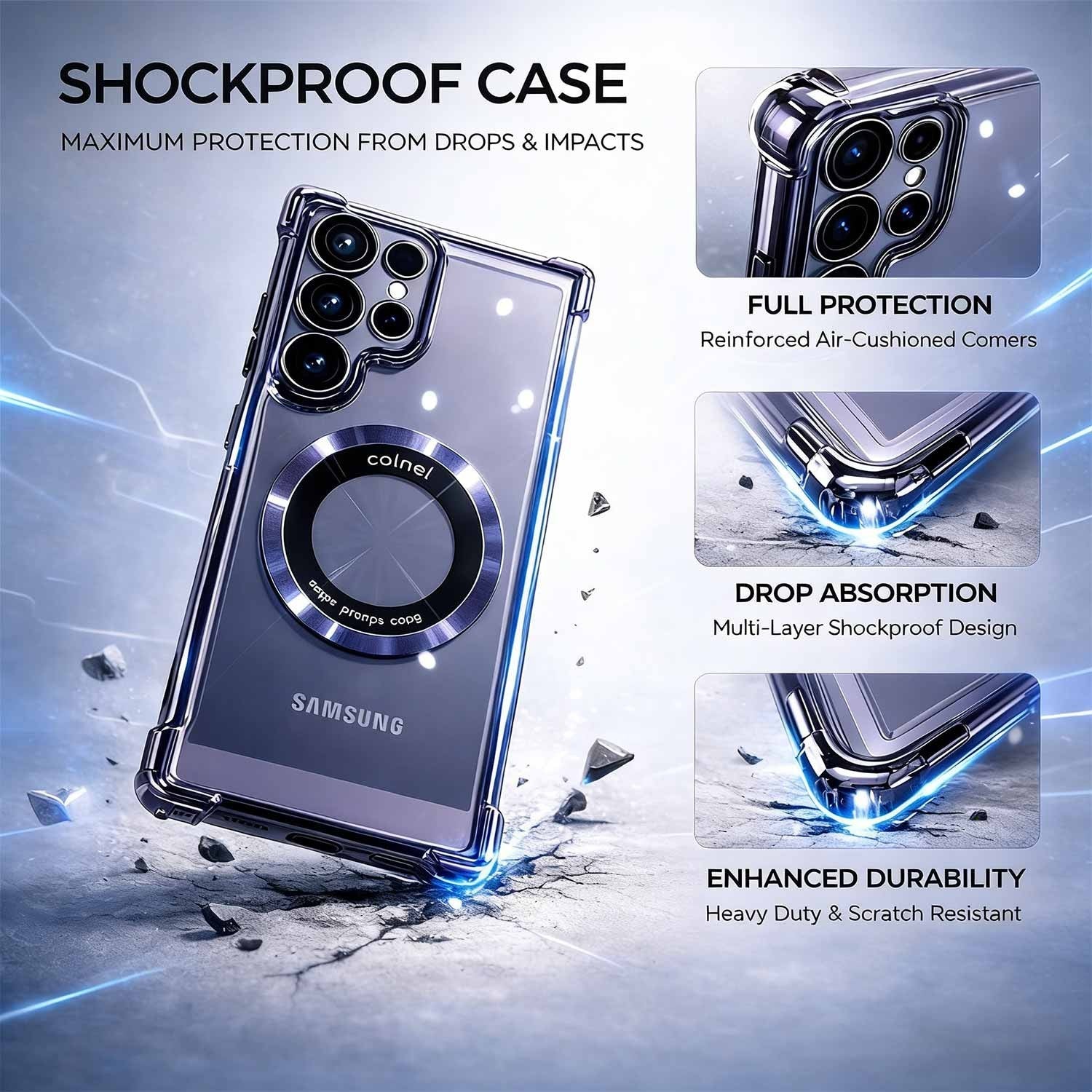 For Samsung Galaxy S25 Series MagSafe Bumper Shockproof Case - detail image 4