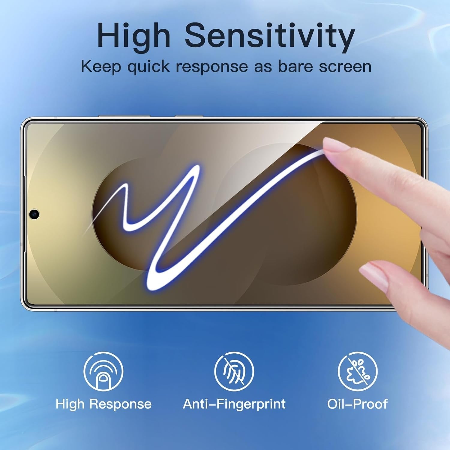 2-Pack Samsung Galaxy S25 Series Privacy Glass Screen Protector - detail image 6