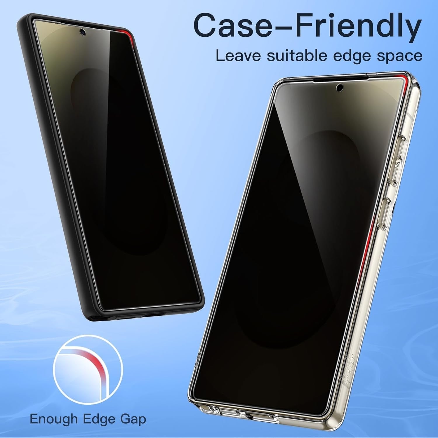 2-Pack Samsung Galaxy S25 Series Privacy Glass Screen Protector - detail image 8