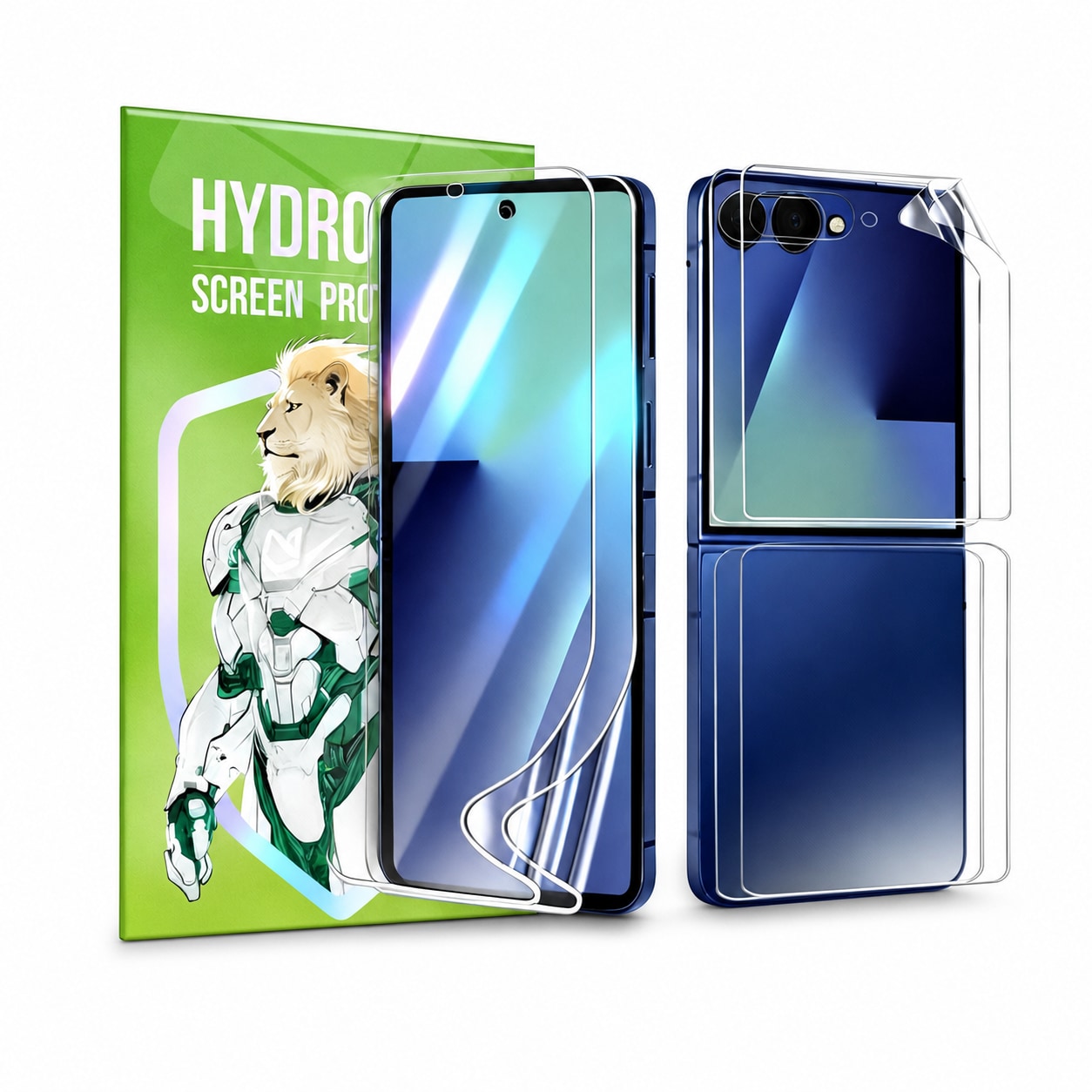 2 Sets For Samsung Galaxy Z Flip 8 Hydrogel Full-Cover Screen Protector - image 1
