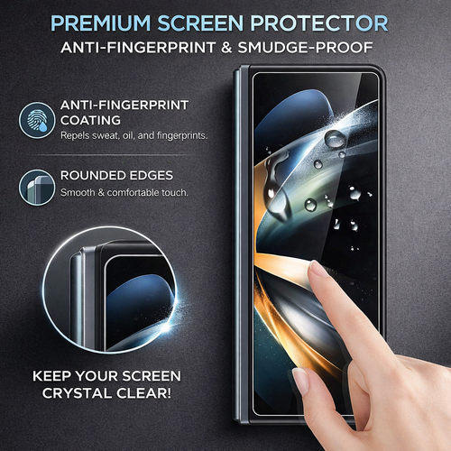 Tempered Glass Screen & Camera Protector for Samsung Galaxy Z Fold 8 & Z Fold 8 Ultra - image 5