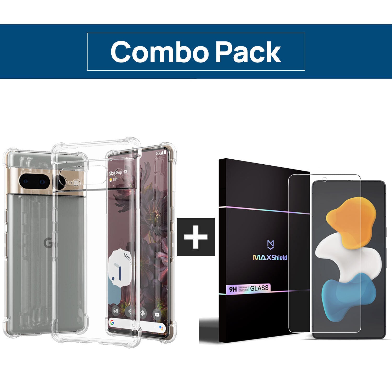 For Google Pixel 9 Pro XL Case Clear Shockproof Bumper Cover