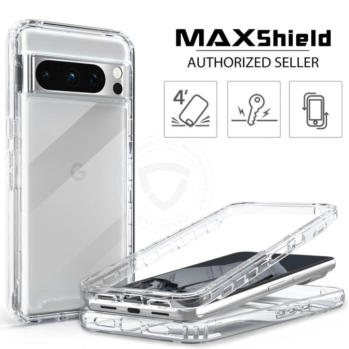 For Google Pixel 10/10 Pro/10 Pro XL Case Clear Shockproof Rugged Back Cover