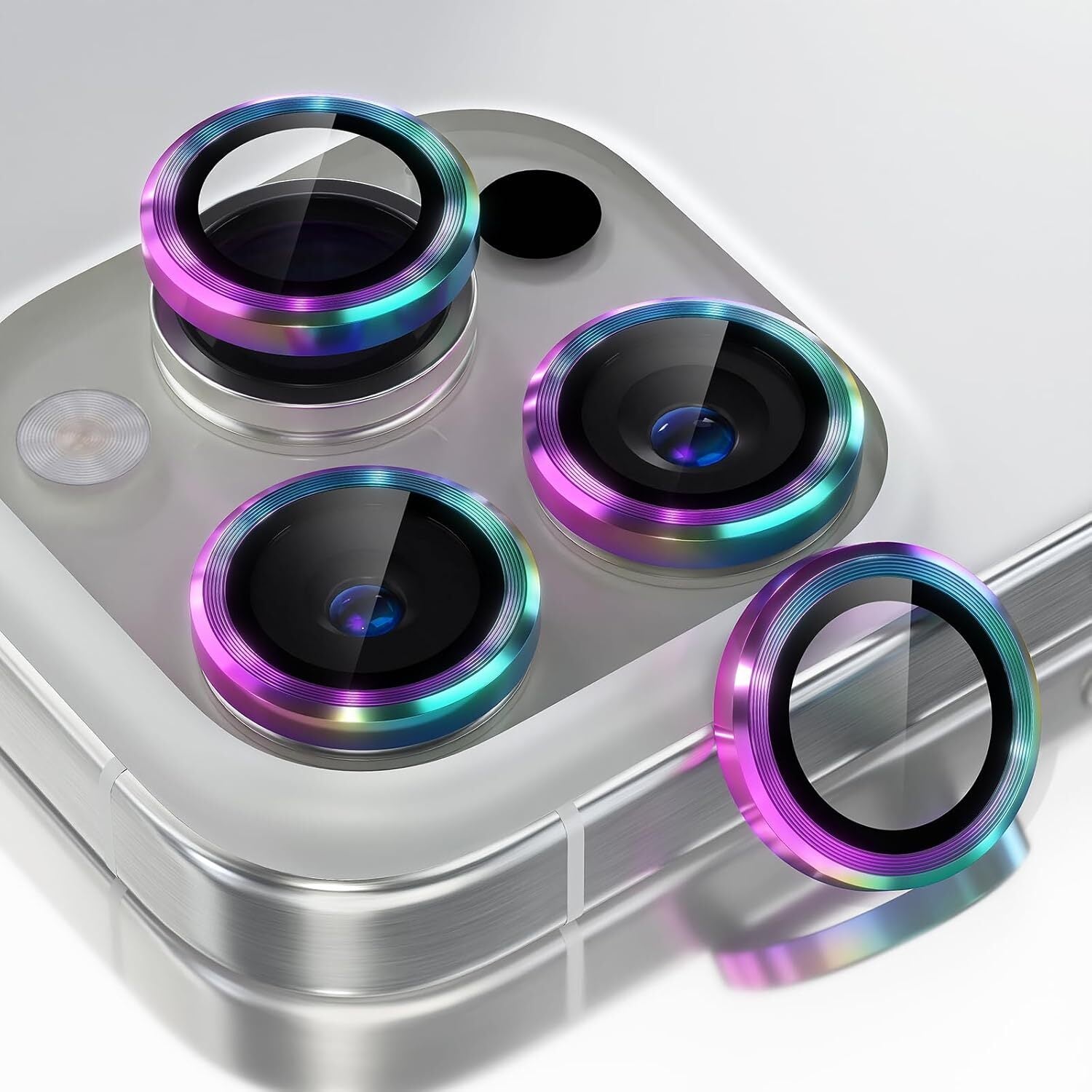 MAXSHIELD For iPhone 17 Pro Max Metal Ring Camera Lens Protector