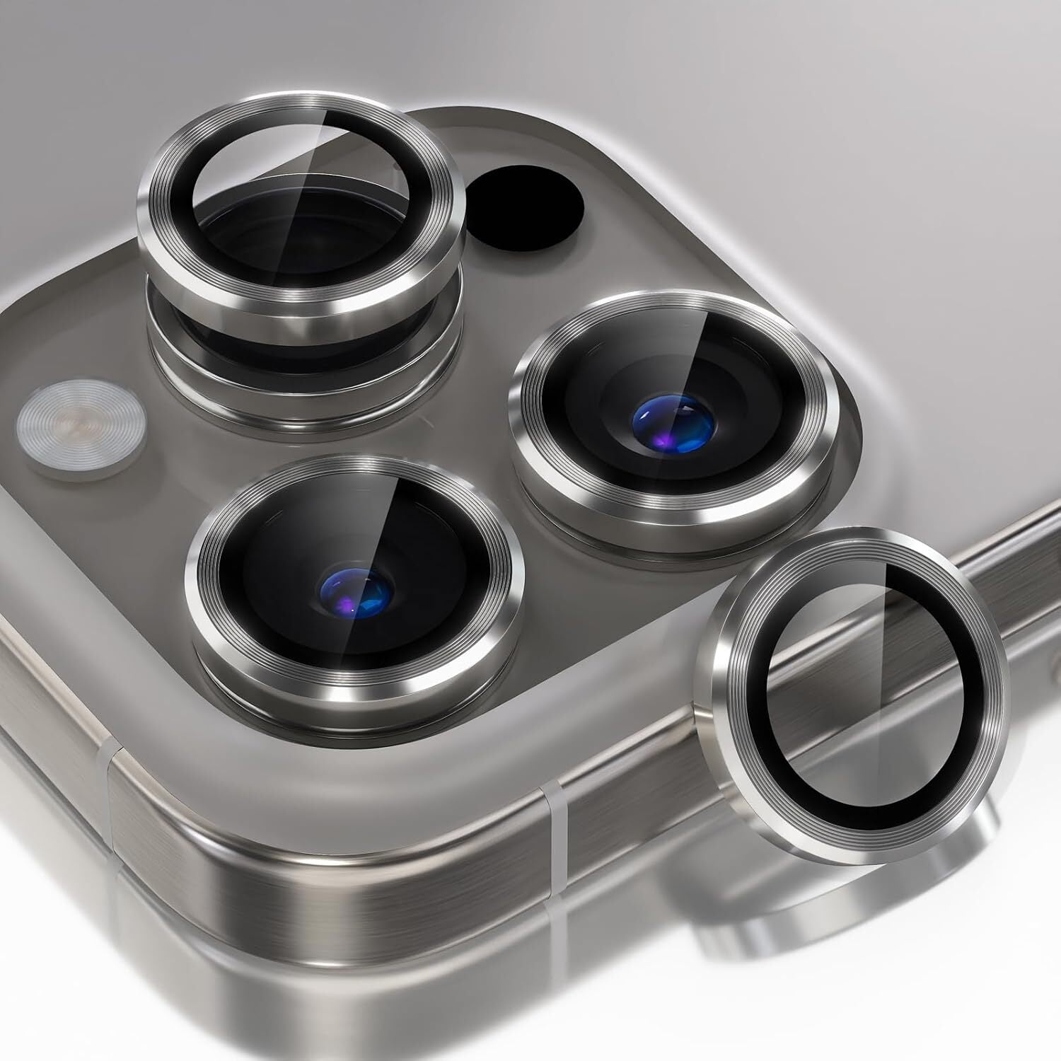 MAXSHIELD For iPhone 17 Pro Max Metal Ring Camera Lens Protector