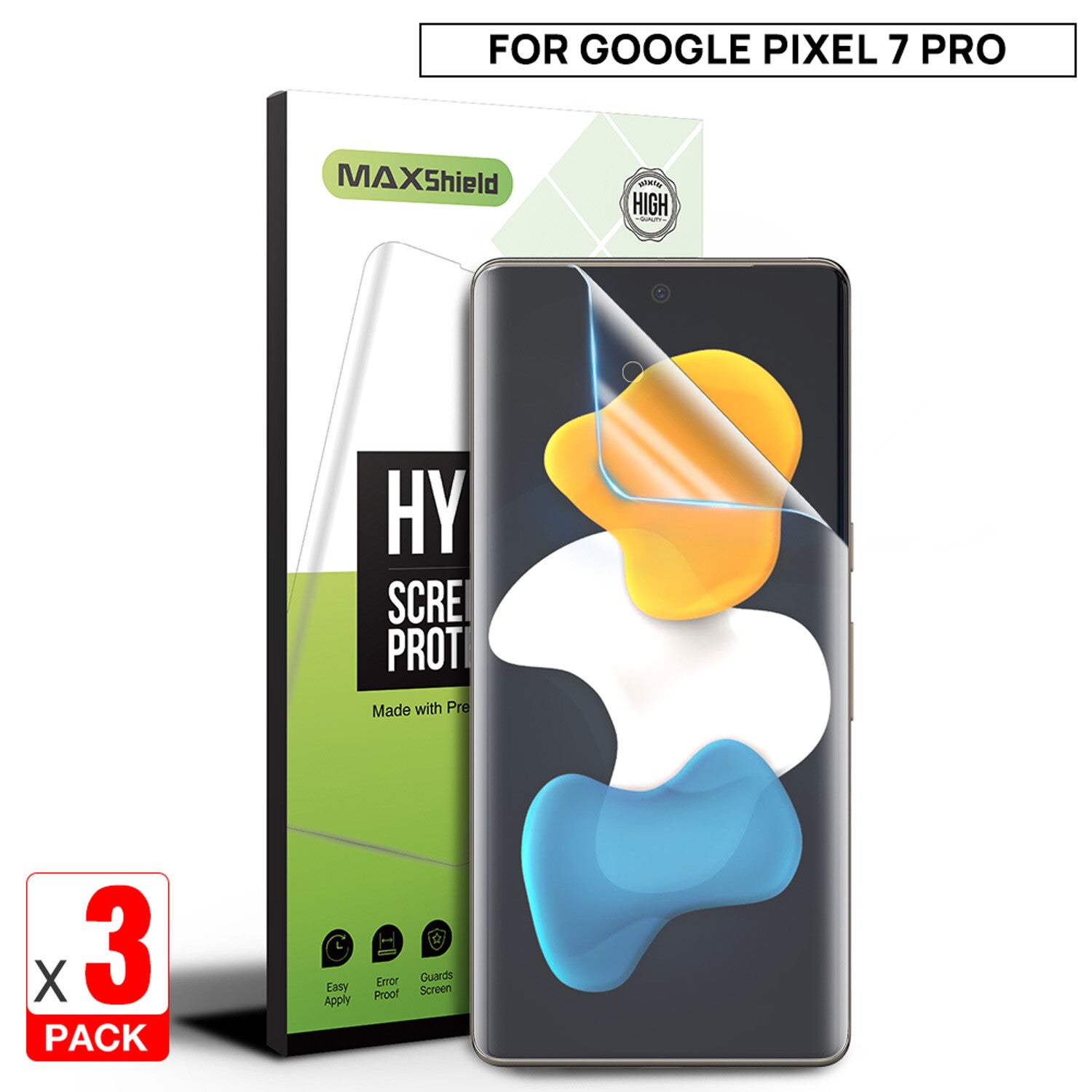 3X For Google Pixel 10/10Pro/10 Pro XL Clear Hydrogel Screen Protector Film