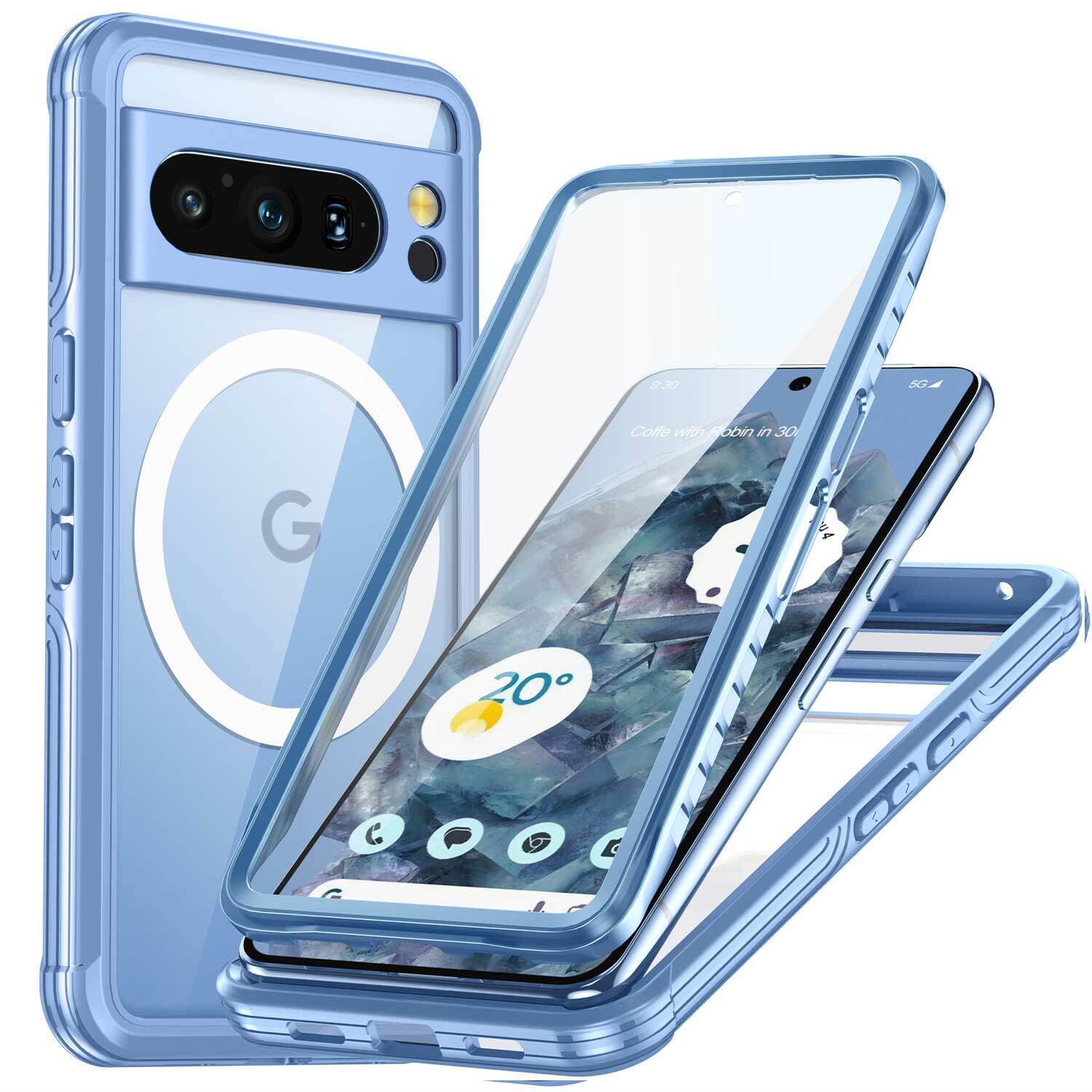 For Google Pixel 9 Pro XL Case Magsafe Magnetic Shockproof 360 Full Cover Cover