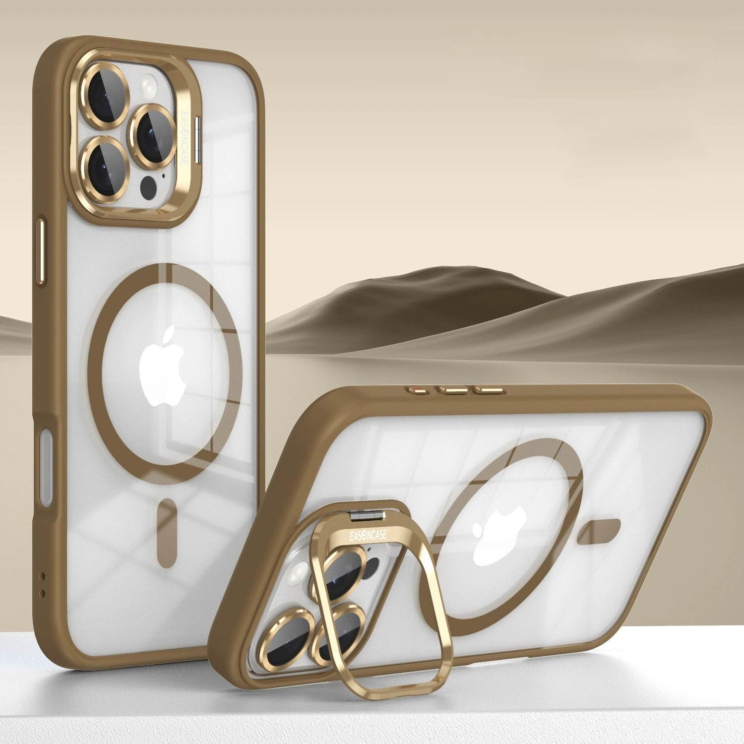 For iPhone 17 Pro Max Air Shockproof MagSafe Stand Case Camera Protector