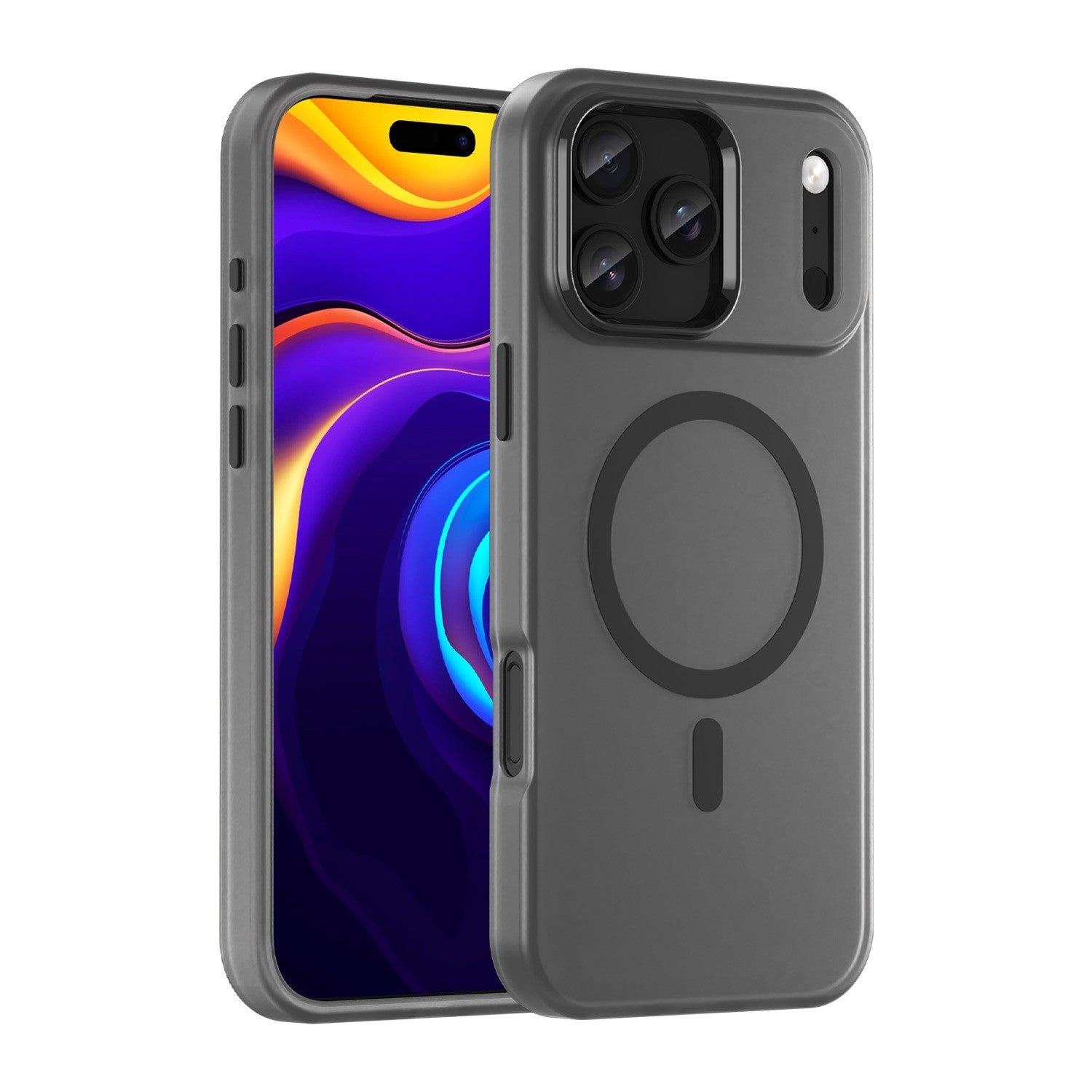 For iPhone 17 Pro Max Air Clear Magnetic Case Matte Shockproof Cover