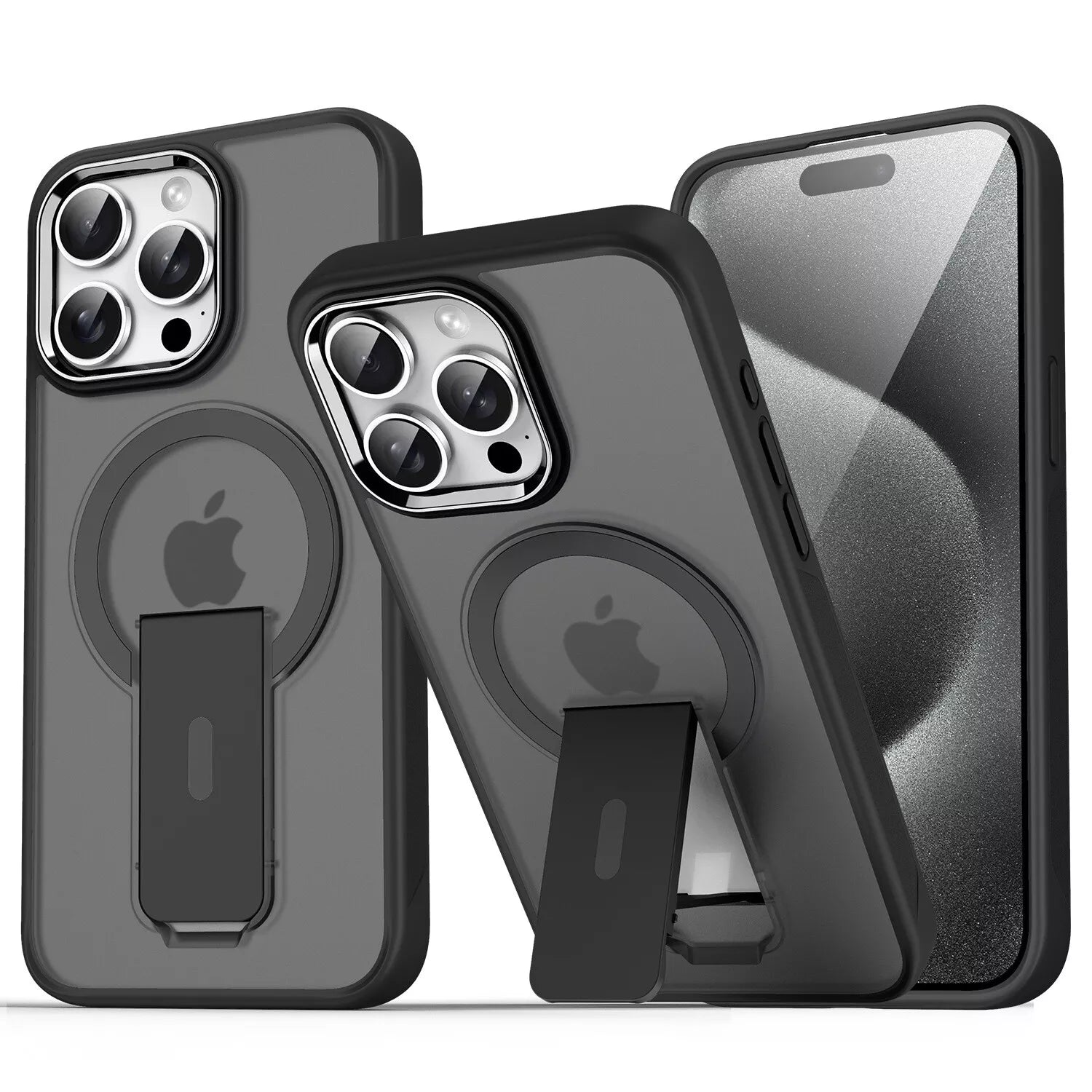 For iPhone 16 Pro Max Case Magsafe Shockproof Kickstand Holder Cover