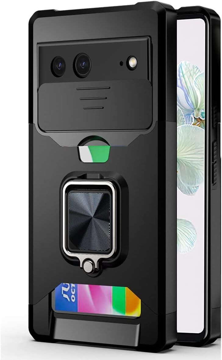 4in1 For Google Pixel 9 Pro Case Shockproof Wallet Card Cover Kickstand