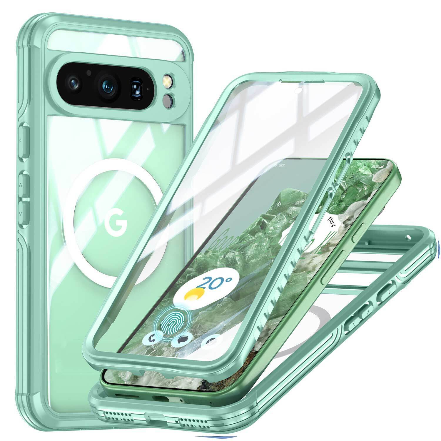 For Google Pixel 9 Pro XL Case Magsafe Magnetic Shockproof 360 Full Cover Cover