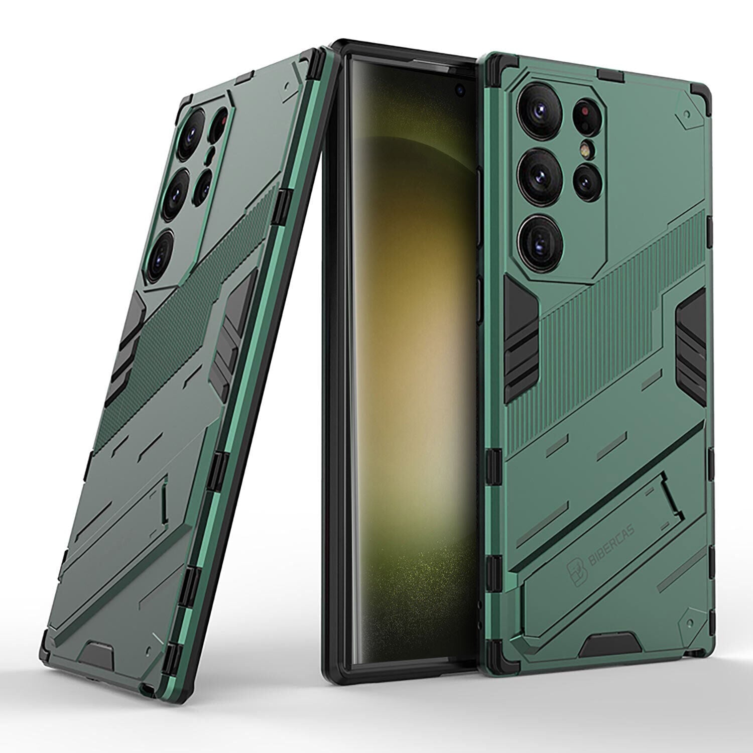 For Samsung S24 Ultra Plus 5G Case Shockproof Heavy Duty Stand Cover