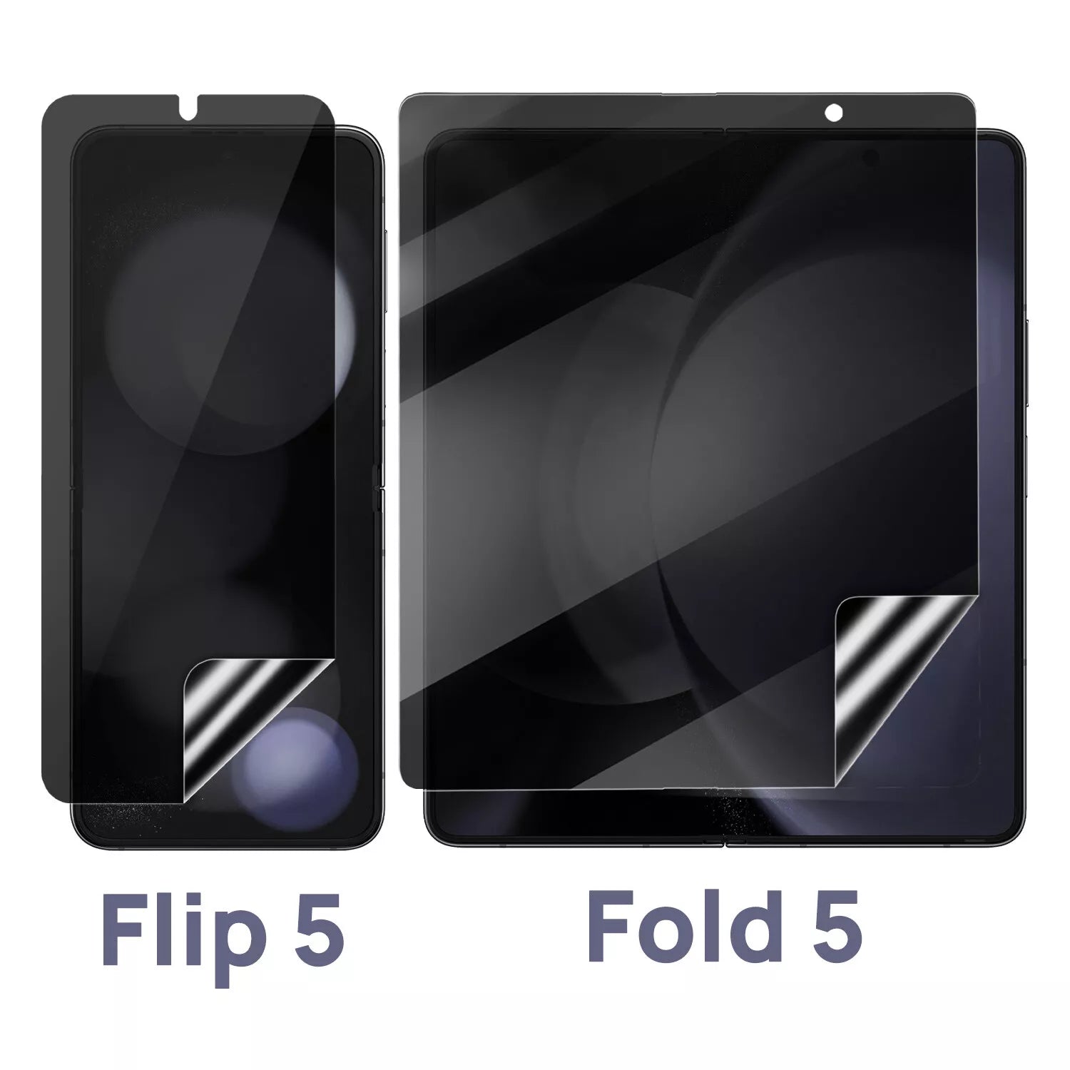 For Galaxy Z Fold Flip 6 5G Anti Spy Tempered Glass Privacy Screen Protector