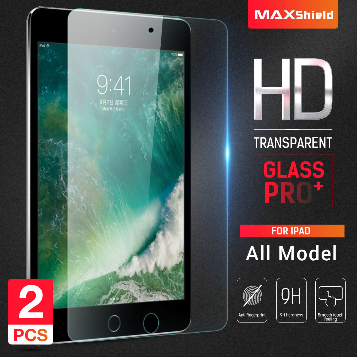 2 X Tempered Glass Screen Protector For Apple iPad Mini 4
