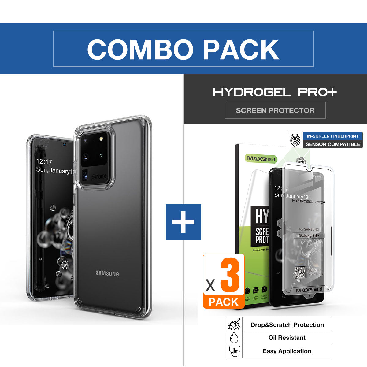 For Galaxy S20 Plus Ultra Case Heavy Duty Shockproof Clear Cover