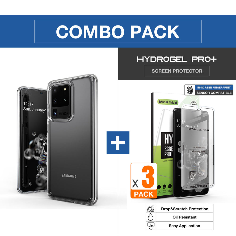 MAXSHIELD Galaxy S20  Case Heavy Duty Shockproof Clear Slim Cover