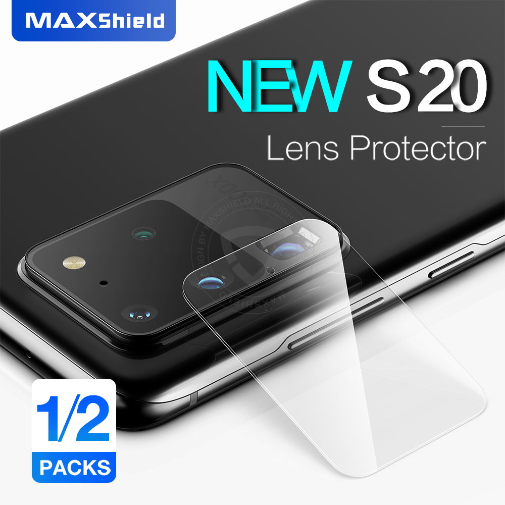 MAXSHIELD Galaxy S20 Ultra Camera Lens Tempered Glass Screen Protector