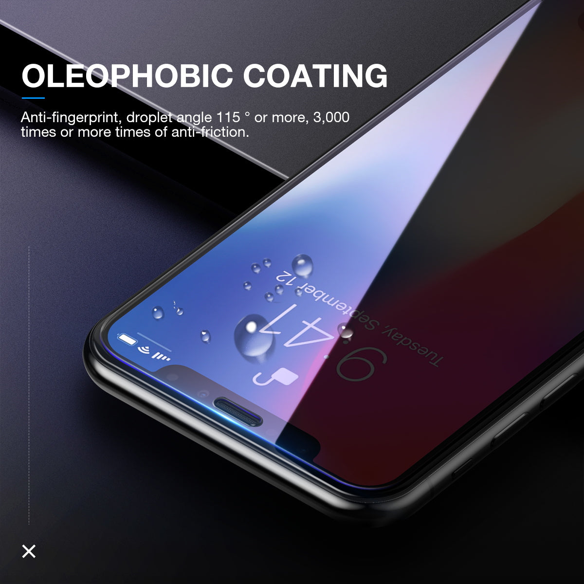 For iPhone X Full Coverage 9D 5D 9H Tempered Glass Screen Protector