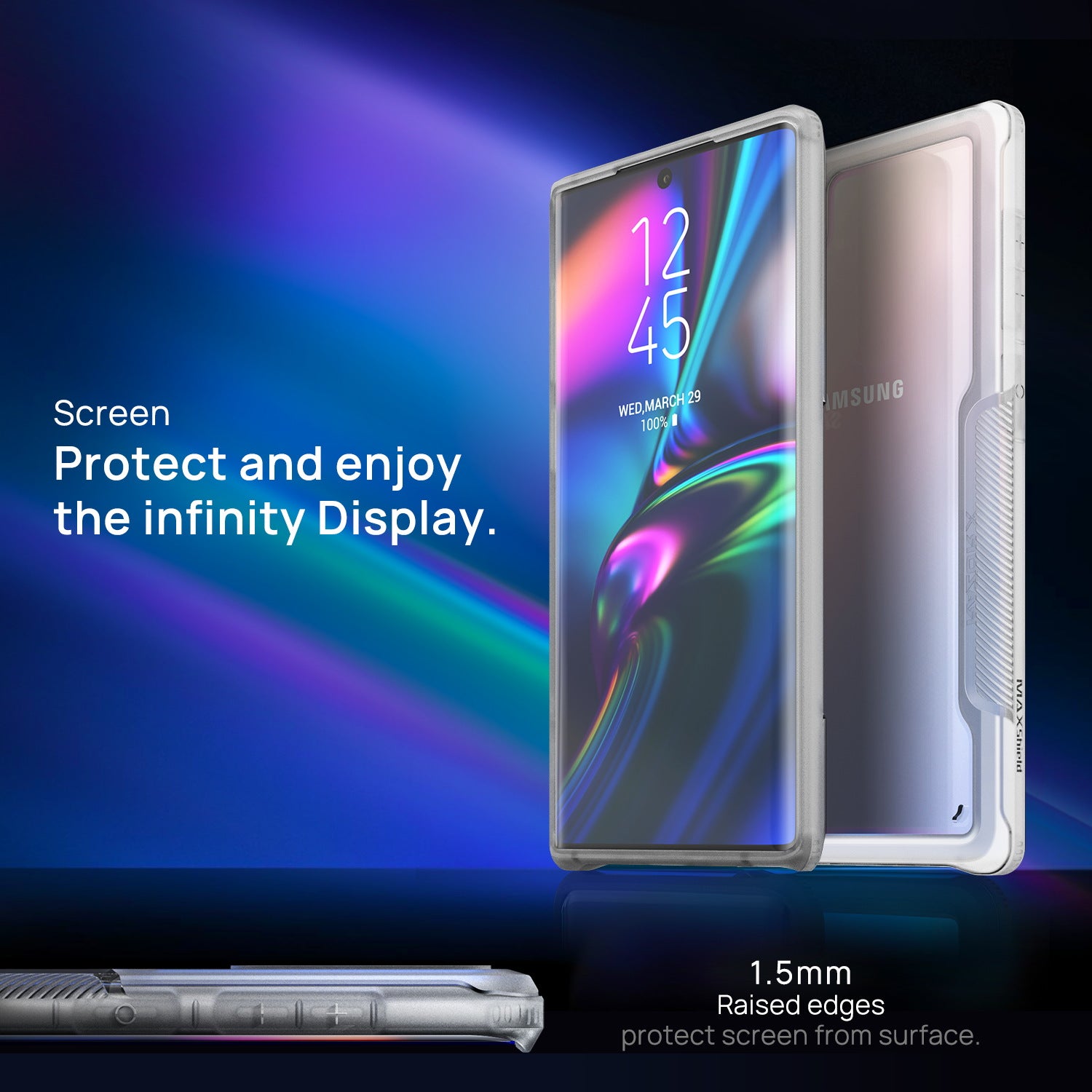 Mate 20 Pro Case Heavy Duty Shockproof Slim Clear Cover for Samsung-Clear