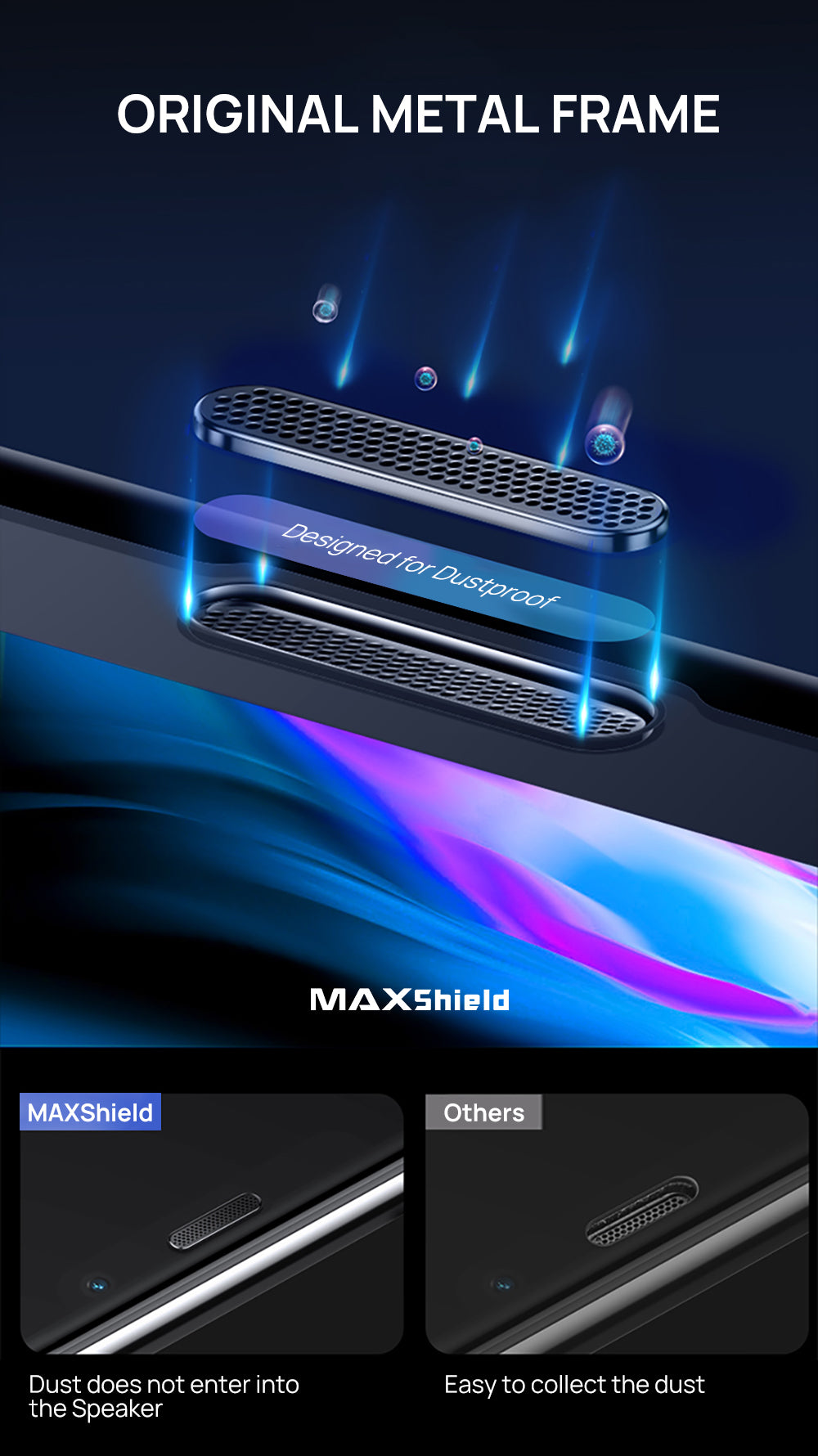 iPhone XS MAX Plus Full Coverage Tempered Glass Screen Protector