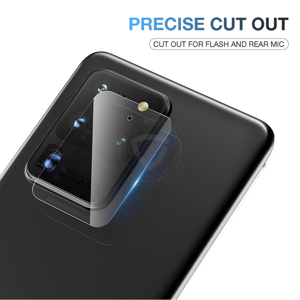 MAXSHIELD Galaxy S20 Ultra Camera Lens Tempered Glass Screen Protector