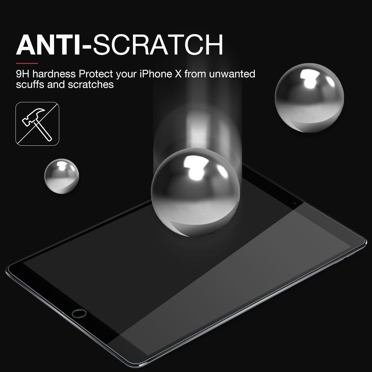 2 X Tempered Glass Screen Protector For Apple iPad Air 1/2