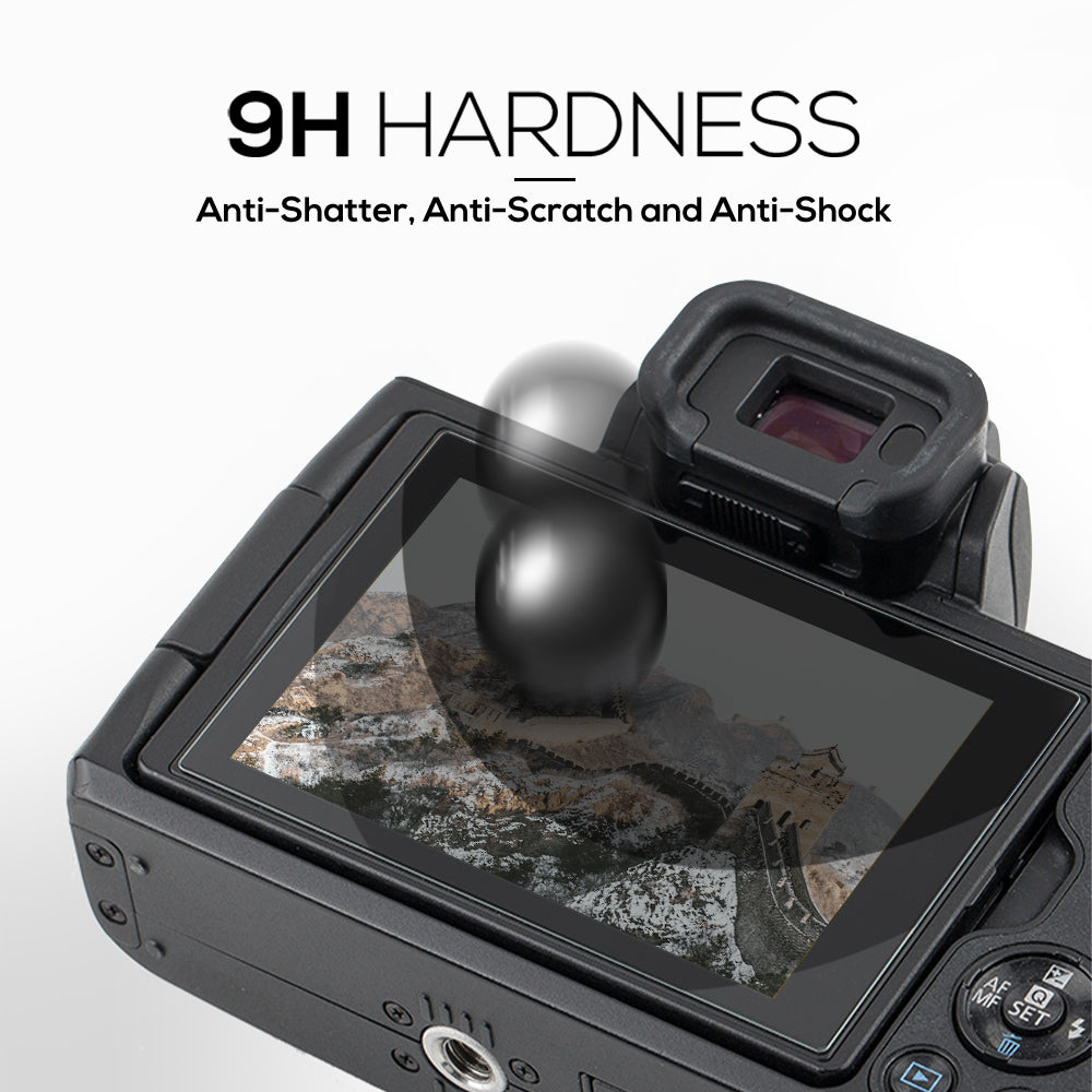 MAXSHEILD Tempered Glass Camera Screen Protector For Canon EOS M50 M6 M100
