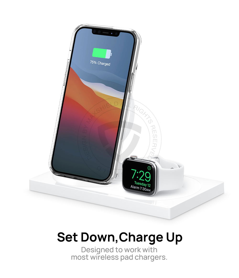 MAXSHIELD For iPhone 12 Mini 5.4 Inch Case Heavy Duty Shockproof Clear Slim Cover+Free Screen Protector