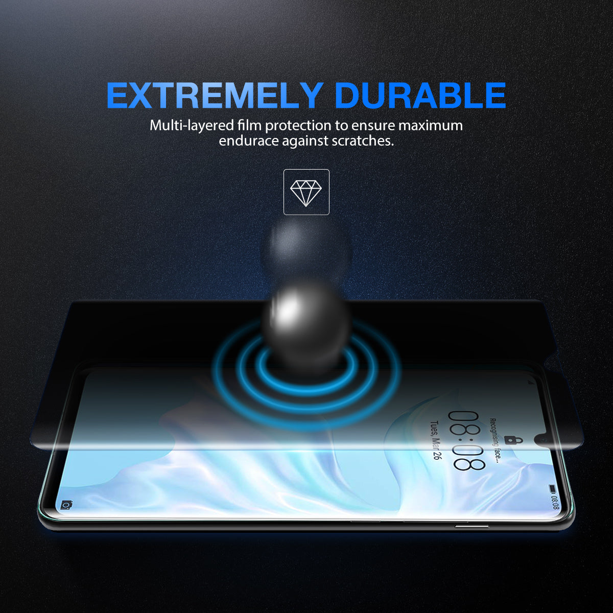 Anti Spy Privacy Film CaseFriendly Screen Protector For Huawei P30 Pro